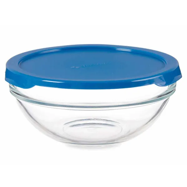Apvali pietų dėžutė su dangteliu Pasabahce Chefs Mėlyna 595 ml (6 vnt.)
