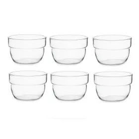 Set of bowls Pasabahce Motto Transparent Glass 200 ml 29,7 x 6 x 16 cm (8 Units)