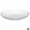 Plate set Pasabahce Generation Transparent Glass 23 x 7 x 23 cm (4 Units)