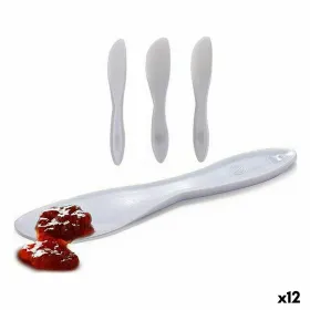 Nažu komplekts Kinvara Balts Plastmasa 18 x 10 x 1 cm 18 x 3,5 x 1 cm 3 Daudzums (12 gb.)