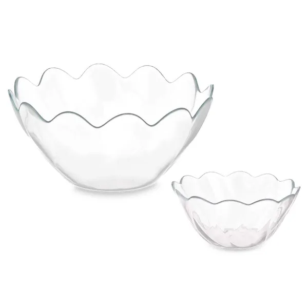Kulhosetti Pasabahce Hasir Läpinäkyvä Lasi 31 x 25,5 x 24,5 cm (2 osaa)