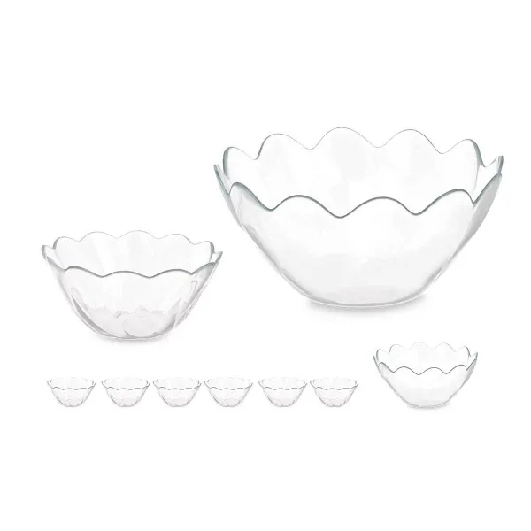 Kulhosetti Pasabahce Hasir Läpinäkyvä Lasi 31 x 25,5 x 24,5 cm (2 osaa)