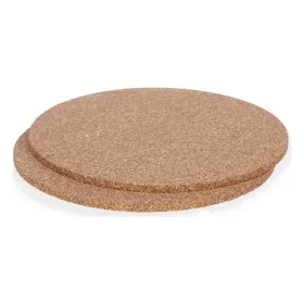Trivet set Kinvara Natural Cork 18 x 1 x 18 cm 18 x 0,5 x 18 cm Table Mat (12 Units)