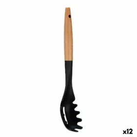 Makaronu Karote Kinvara Melns Dabisks Koks Plastmasa 6 x 33,5 x 6 cm 6 x 33,5 cm (12 gb.)