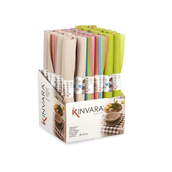 Tabletti Kinvara Ruskea Vihreä Monivärinen 45 x 30 x 0,1 cm 3 x 31 x 3 cm Raidat (36 Osaa)
