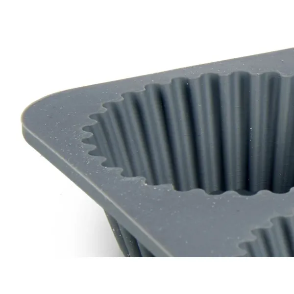 Muffin Tray Kinvara Light grey Dark grey 25,5 x 3 x 17,5 cm Magdalenas (6 Units)