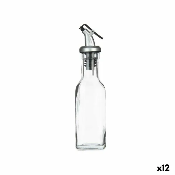 Mausteikko Vivalto Läpinäkyvä Lasi Silikoni Teräs polypropeeni Muovinen 180 ml 5 x 20 x 5 cm (12 osaa)