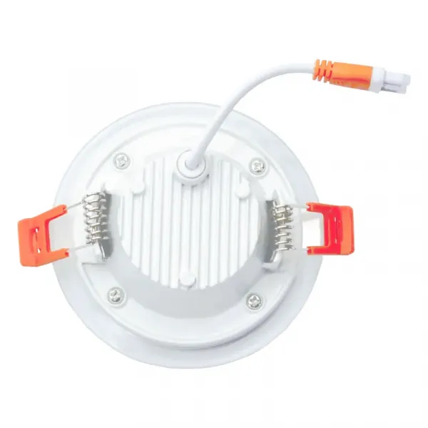 Recessed round LED luminaire with glass "VESTA" 6W