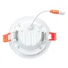 Recessed round LED luminaire with glass "VESTA" 6W