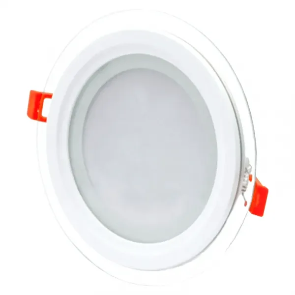 Round LED luminaire with glass "VESTA" 12W