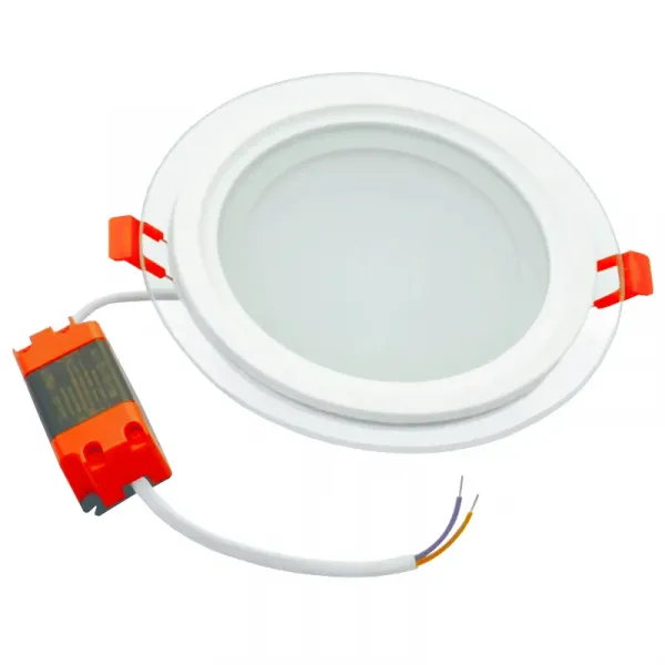Round LED luminaire with glass "VESTA" 12W