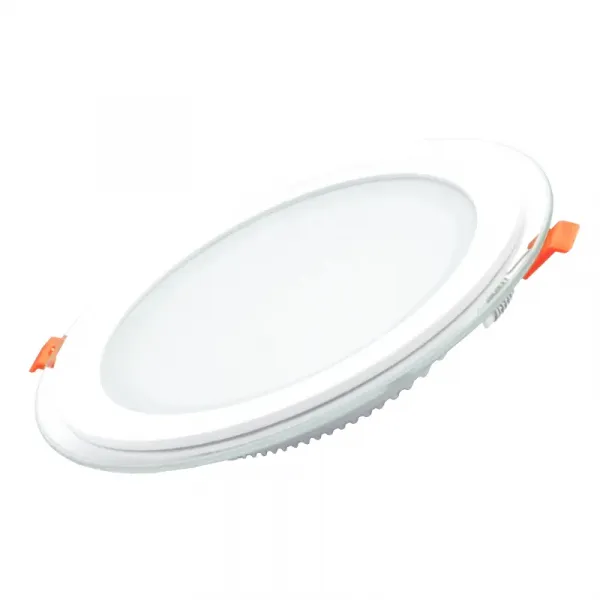 18W recessed round LED luminaire with glass "VESTA"