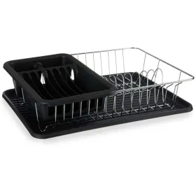 Draining Rack for Kitchen Sink Kinvara Black 43,5 x 11 x 33,5 cm (4 Units)