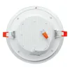 18W recessed round LED luminaire with glass "VESTA"