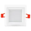 Recessed square LED luminaire with glass "VESTA" 6W