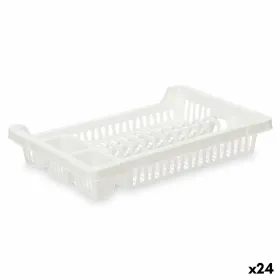 Draining Rack for Kitchen Sink Kinvara White Plastic 42,5 x 7 x 29,5 cm (24 Units)