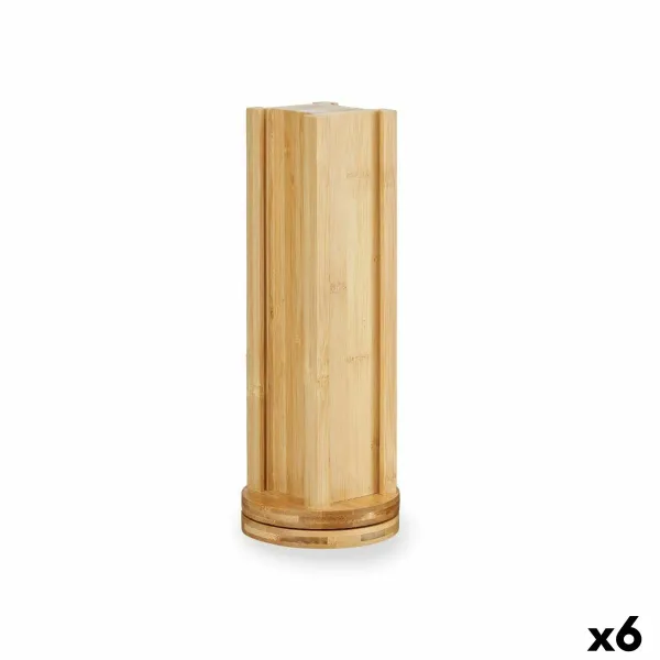 20 kavos kapsulių dėklas Kinvara Bambukas 11 x 34 x 11 cm 11 x 11 x 34 cm Besisukantis (6 vnt.)