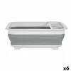 Folding Draining Rack for Kitchen Kinvara White Grey polypropylene TPR 37,9 x 29,3 x 12 cm 38 x 5,4 x 29 cm 29,3 x 5,4 x 37,9 cm
