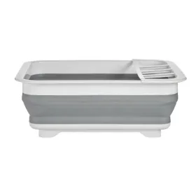 Folding Draining Rack for Kitchen Kinvara White Grey polypropylene TPR 37,9 x 29,3 x 12 cm 38 x 5,4 x 29 cm 29,3 x 5,4 x 37,9 cm