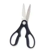 Kitchen Scissors Kinvara Black Silver Stainless steel 8,3 x 19,5 x 1,3 cm (12 Units)