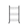 Vegetable trolley Kinvara Black Metal polypropylene Plastic 37 x 27 x 63 cm 26,5 x 56 x 8,5 cm (4 Units)