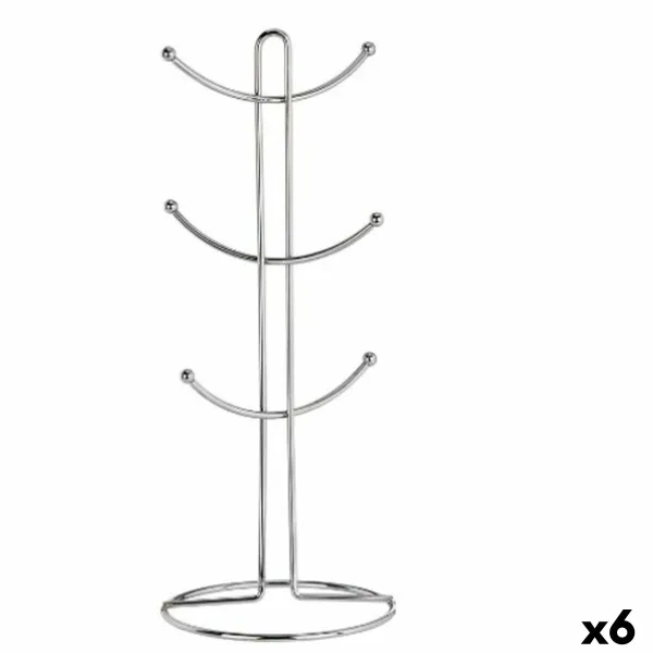Kuppiripustin Kinvara Hopeinen Hopea Metalli 16 x 39 x 16 cm (6 osaa)