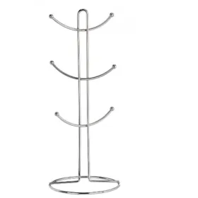 Cup hanger Kinvara Silver Metal 16 x 39 x 16 cm (6 Units)