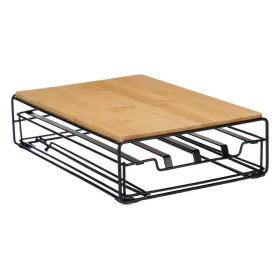 Kafijas Kapsulu Organizators Kinvara Brūns Melns Dabisks Metāls Bambuss 21 x 57 x 8,5 cm 21 x 7,5 x 31 cm 21 x 8,5 x 31 cm