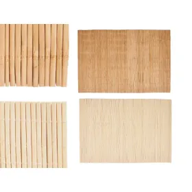 Table Mat Kinvara Brown Light brown Bamboo 30 x 44 cm 3,5 x 30 x 3,5 cm (24 Units)