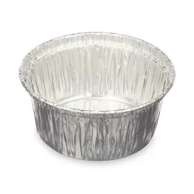 Flano deserto forma Kinvara Sidabras Aliuminis 8,5 x 8 x 8,5 cm Vienkartiniai Apskritas (12 vnt.)