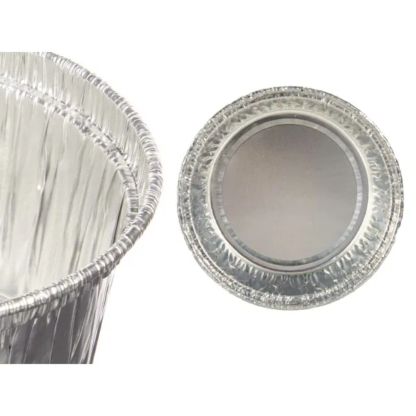 Kūkas Veidne Kinvara Sudrabains Alumīnijs 8,5 x 8 x 8,5 cm Vienreizējās lietošanas Apaļš (12 gb.)