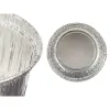 Flan Mould Kinvara Silver Aluminium 8,5 x 8 x 8,5 cm Disposable Circular (12 Units)