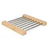 Table Mat Kinvara Brown Silver Metal Bamboo 36,4 x 2,2 x 21,3 cm 22 x 2,2 x 21,3 cm (6 Units)