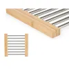 Tabletti Kinvara Ruskea Hopeinen Hopea Metalli Bambu 36,4 x 2,2 x 21,3 cm 22 x 2,2 x 21,3 cm (6 osaa)