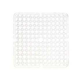Neslystantis kilimėlis Kinvara Skaidrus Plastmasinis 28 x 0,1 x 28 cm 28,5 x 0,1 x 28 cm Kriauklė (12 vnt.)