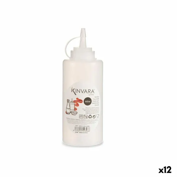 Padažo indelis Kinvara Skaidrus Plastmasinis 400 ml 440 ml 6,5 x 18,3 x 6,5 cm (12 vnt.)