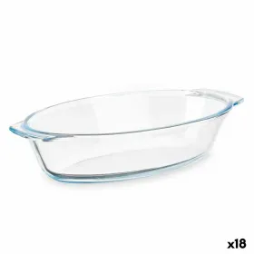 Serving Platter Vivalto Transparent Borosilicate Glass 700 ml 23,6 x 5,3 x 13 cm With handles (18 Units)