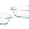 Pasniegšanas Plate Vivalto Caurspīdīgs Borosilikāta glāze 700 ml 23,6 x 5,3 x 13 cm Ar rokturiem (18 gb.)