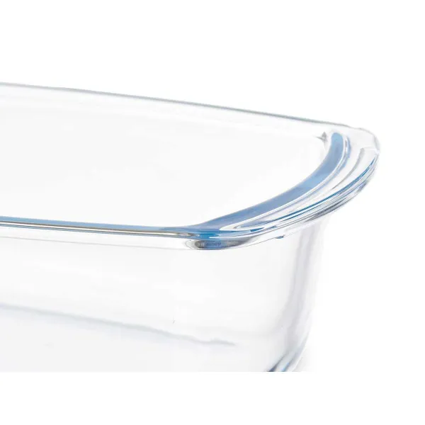 Pasniegšanas Plate Vivalto Caurspīdīgs Borosilikāta glāze 1,6 L 27 x 7,2 x 14 cm Ar rokturiem (12 gb.)
