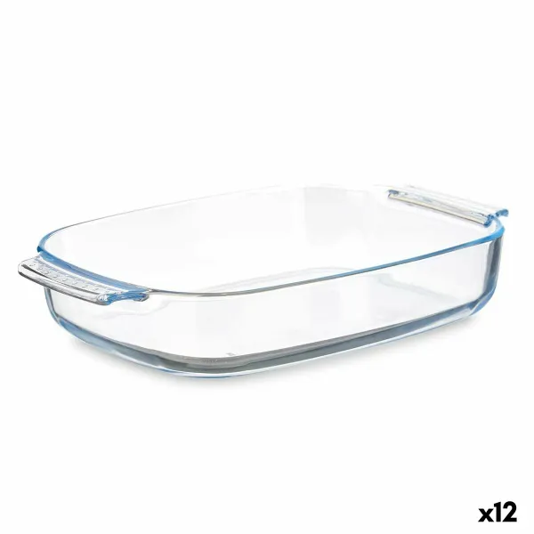 Vuoka Vivalto Läpinäkyvä Borosilikaattilasi 2,7 L 34,4 x 6,1 x 22,3 cm Kahvoilla (12 osaa)