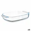 Поднос Vivalto Прозрачный Боросиликатное стекло 2,7 L 34,4 x 6,1 x 22,3 cm С ручками (12 штук)