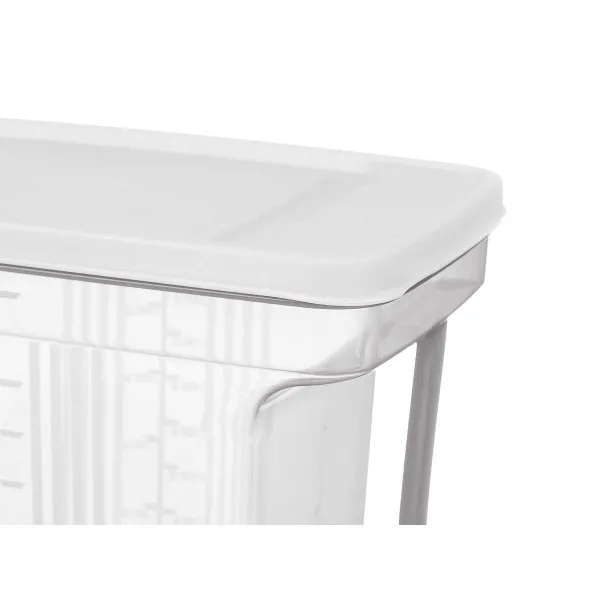 Food Preservation Container Kinvara Grey Transparent 2,5 L 20,5 x 17 x 13 cm (24 Units)