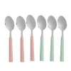 Deserta karotiņu komplekts Kinvara Zaļš Rozā Sudrabains Nerūsējošais tērauds Plastmasa 15,7 cm 9 x 24 x 3 cm Deserts (12 gb.)