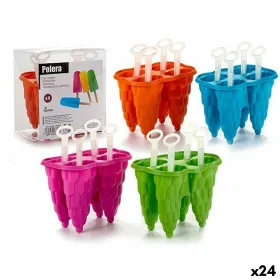 Saldējuma Veidne Zils Zaļš Oranžs Fuksija Plastmasa 8,5 x 12,5 x 12 cm 12 x 13 x 8,5 cm (24 gb.)