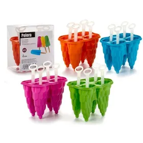 Saldējuma Veidne Zils Zaļš Oranžs Fuksija Plastmasa 8,5 x 12,5 x 12 cm 12 x 13 x 8,5 cm (24 gb.)
