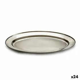 Tray Kinvara Silver Stainless steel 40 x 2,5 x 26,5 cm (24 Units)