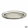 Tray Kinvara Silver Stainless steel 40 x 2,5 x 26,5 cm (24 Units)