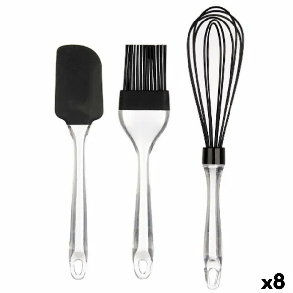 Set of Kitchen Utensils Kinvara Silicone Plastic 14,5 x 29 x 5 cm 15,5 x 34 x 6 cm Bakery (8 Units)