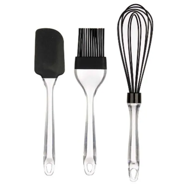 Set of Kitchen Utensils Kinvara Silicone Plastic 14,5 x 29 x 5 cm 15,5 x 34 x 6 cm Bakery (8 Units)