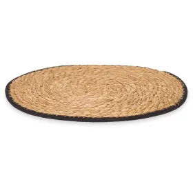 Table Mat Kinvara Black Cotton Marine algae 35 x 0,6 x 35 cm (24 Units)